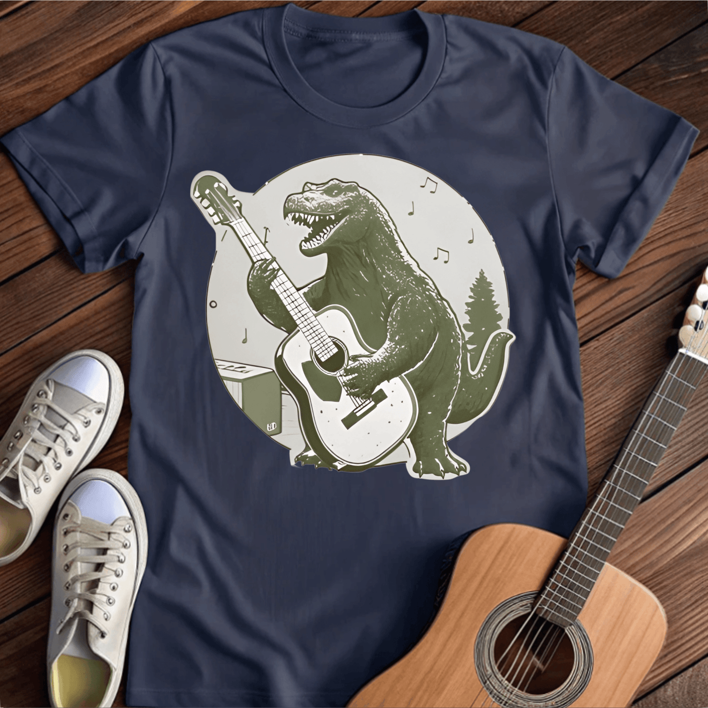 ⭐️⭐️⭐️⭐️⭐️ T-Shirt Navy / S Musical T-Rex T-Shirt