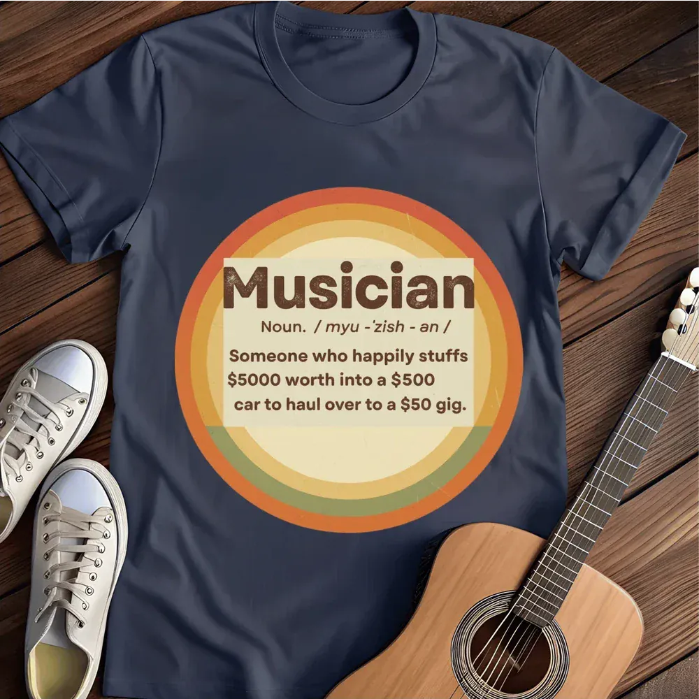 Printify T-Shirt Navy / S Musician T Shirt