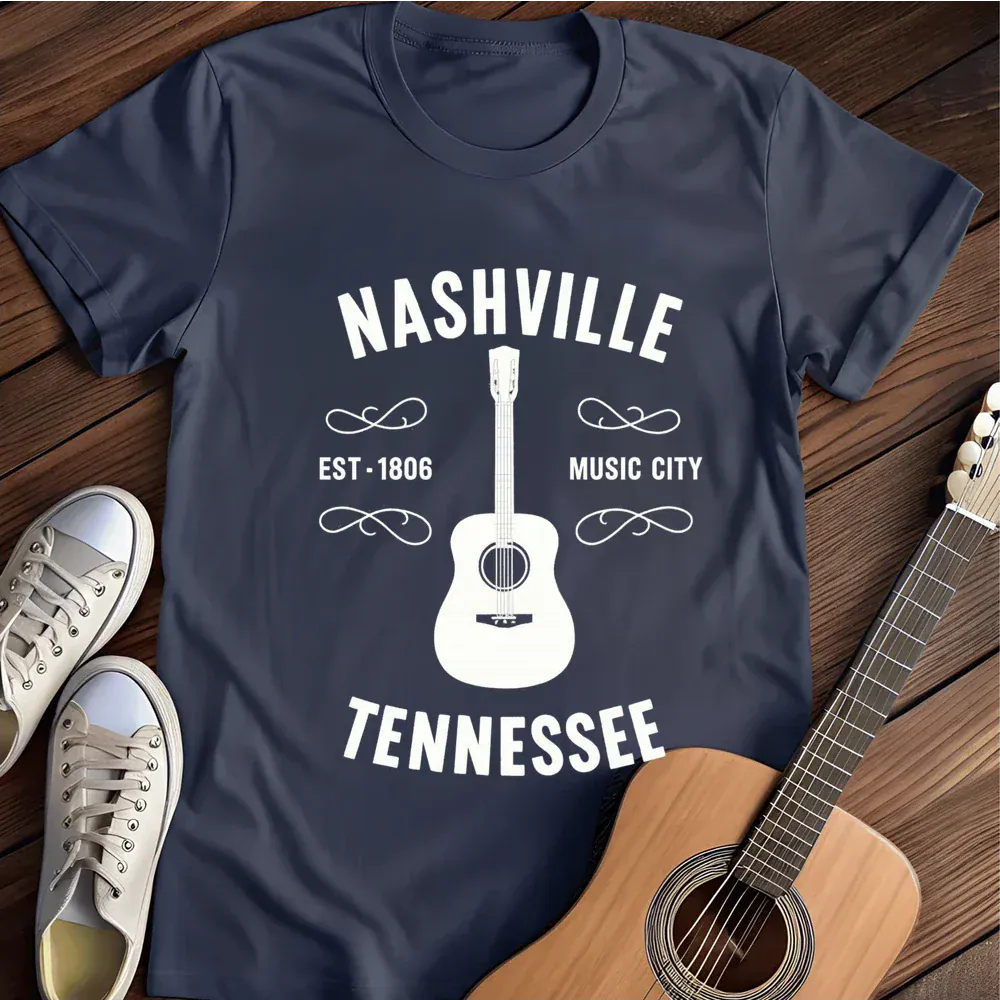 Printify T-Shirt Navy / S Nashville T Shirt