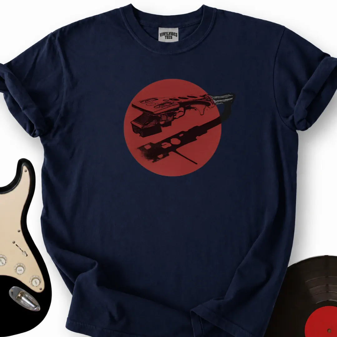 Printify T-Shirt Navy / S Needle Reflection T-Shirt