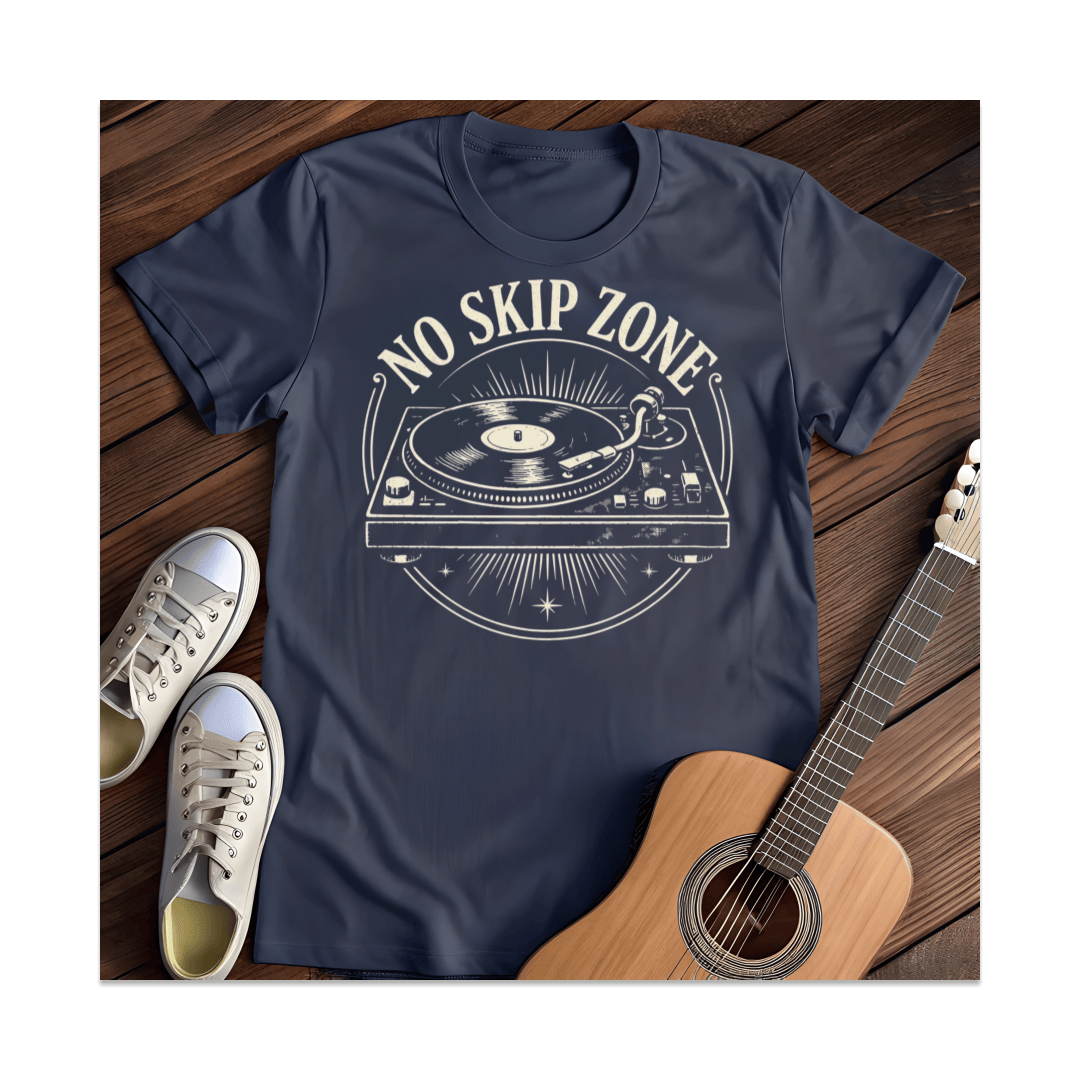 Printify T-Shirt Navy / S No Skip  Zone T-Shirt
