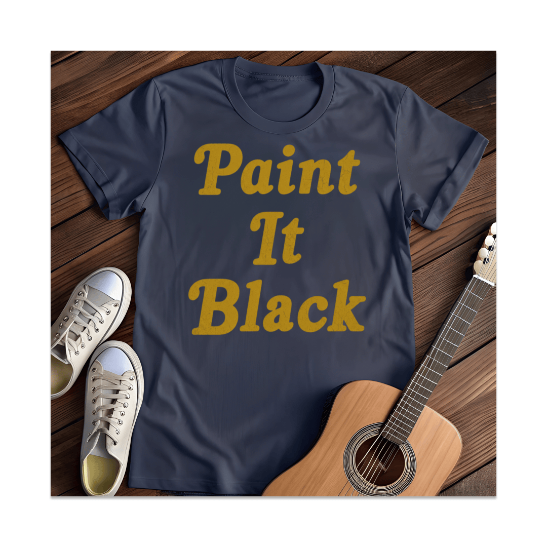 Printify T-Shirt Navy / S Paint It Black T-Shirt