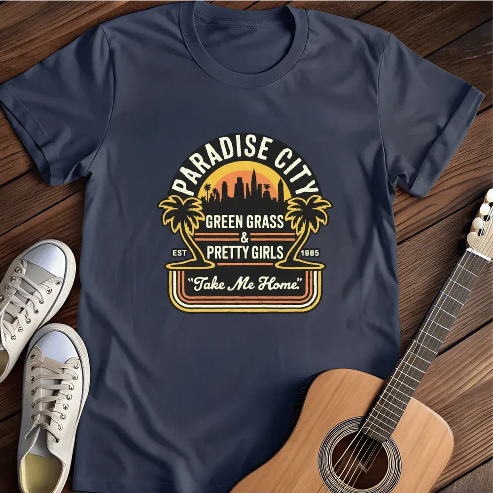 Printify T-Shirt Navy / S Paradise City T Shirt T Shirt