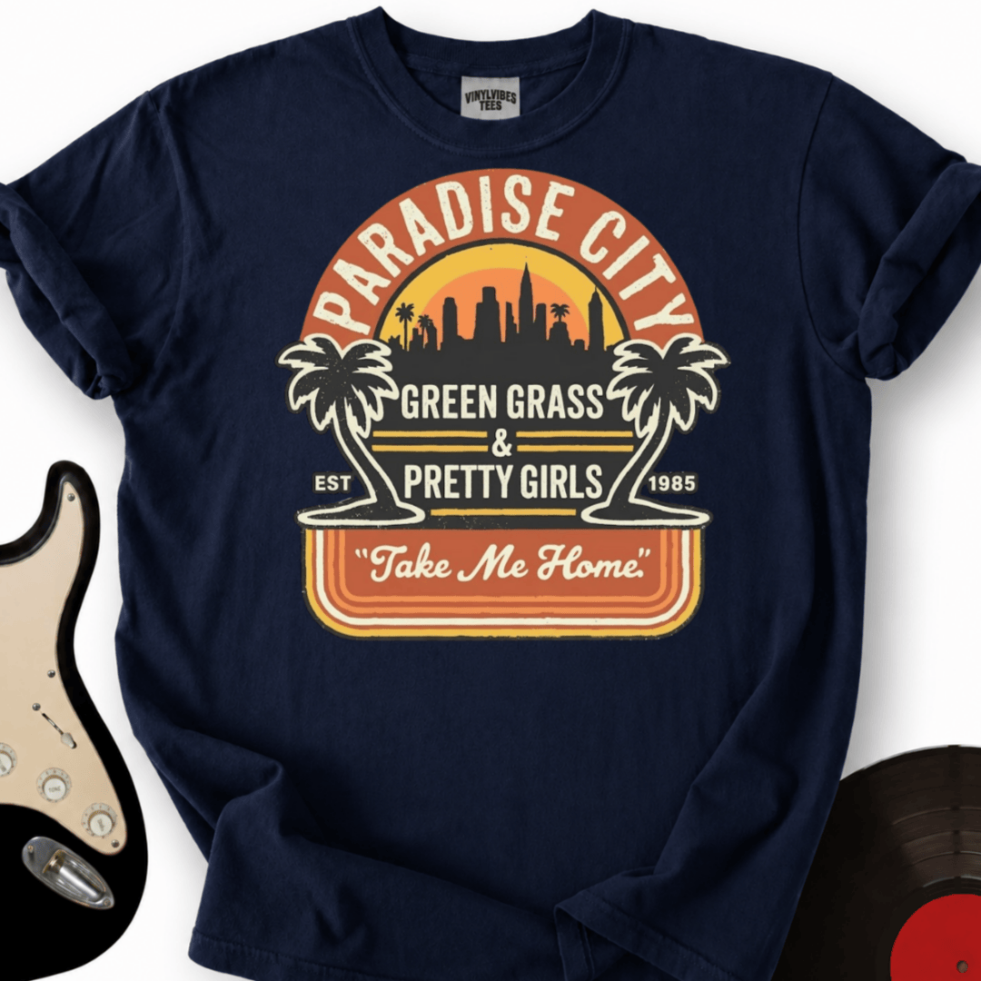 Printify T-Shirt Navy / S Paradise City T Shirt T-Shirt