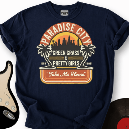 Printify T-Shirt Navy / S Paradise City T Shirt T-Shirt
