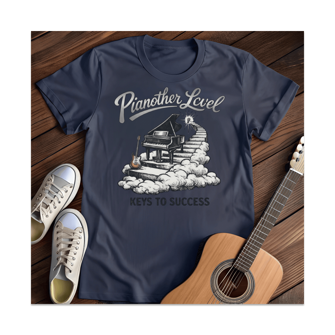 Printify T-Shirt Navy / S Pianother Level T-Shirt
