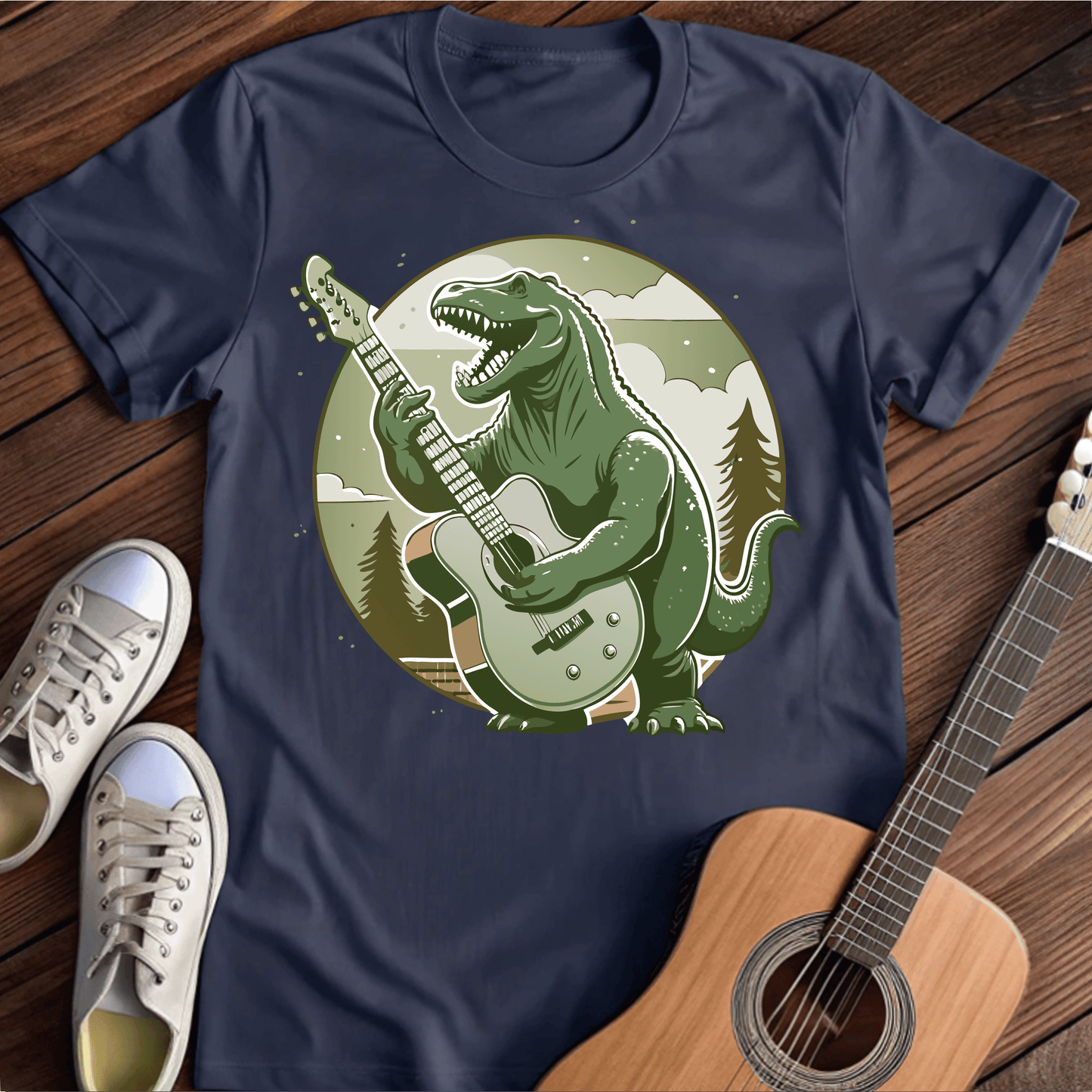 ⭐️⭐️⭐️⭐️⭐️ T-Shirt Navy / S Playful T-Rex T-Shirt