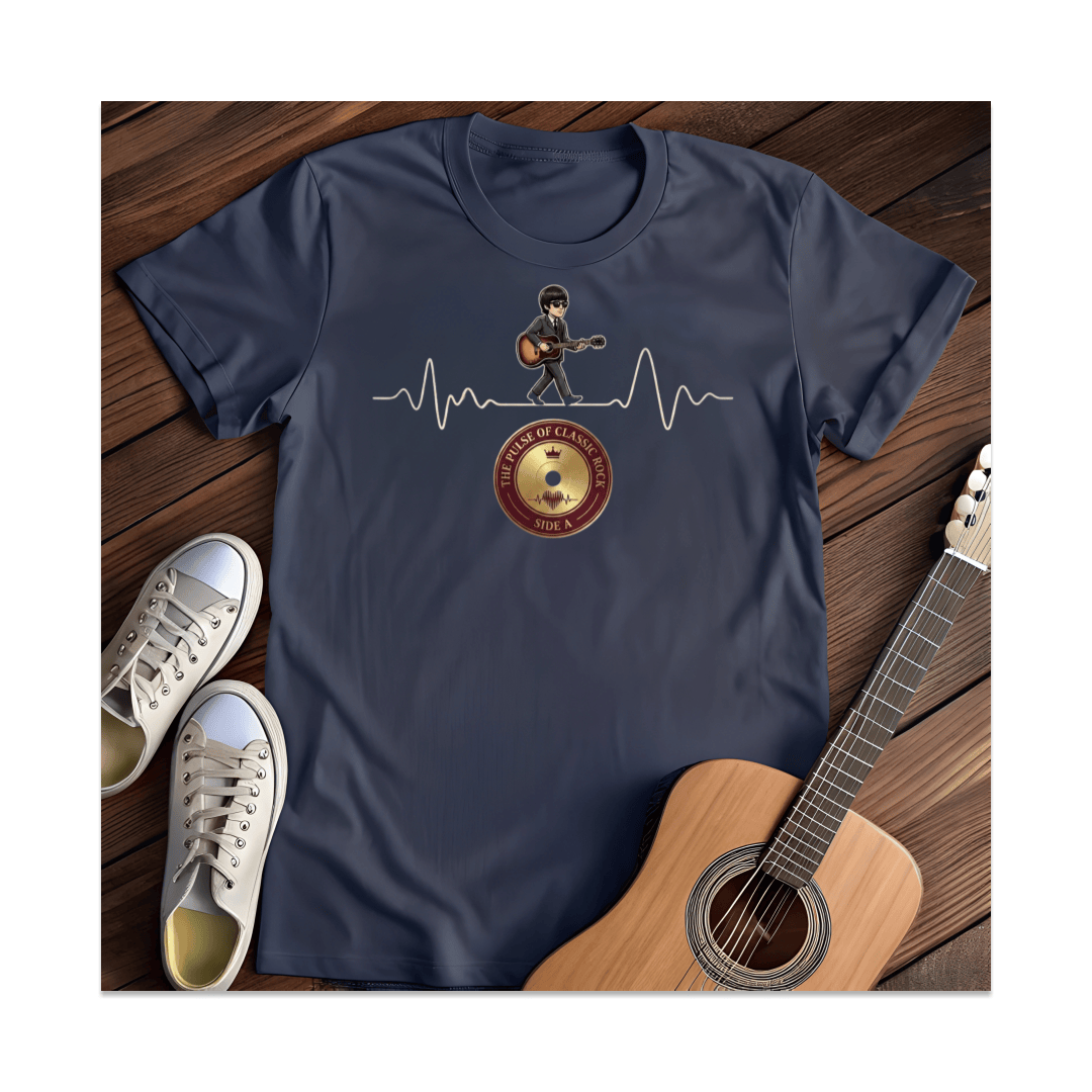 Printify T-Shirt Navy / S Pulse Of Classic Rock T-Shirt