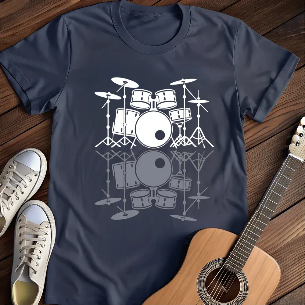 Printify T-Shirt Navy / S Reflected Rhythms T Shirt