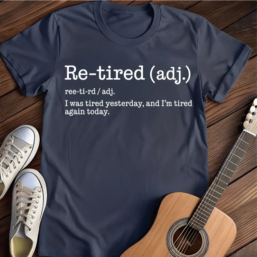 Printify T-Shirt Navy / S Retired Definition T Shirt