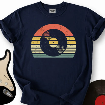 Printify T-Shirt Navy / S Retro Sunset T-Shirt