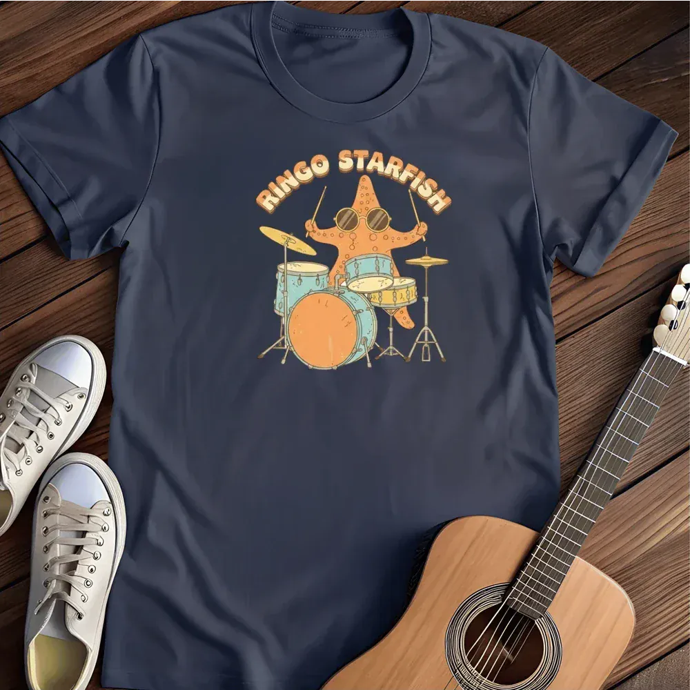 Printify T-Shirt Navy / S Ringo Starfish T Shirt