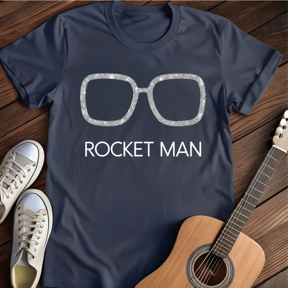 Printify T-Shirt Navy / S Rocket Man T Shirt