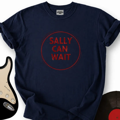 Printify T-Shirt Navy / S Sally Can Wait T-Shirt