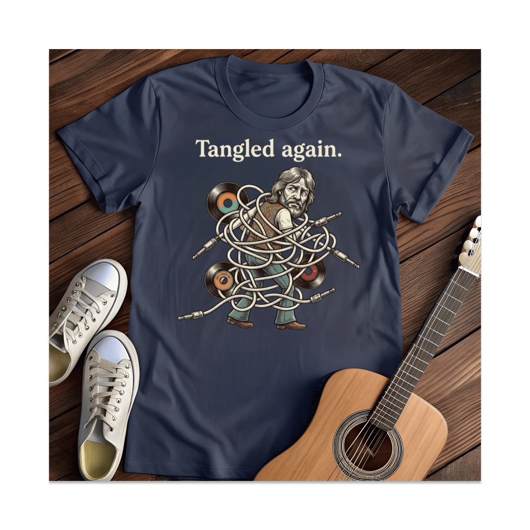 Printify T-Shirt Navy / S Tangled Again T-Shirt