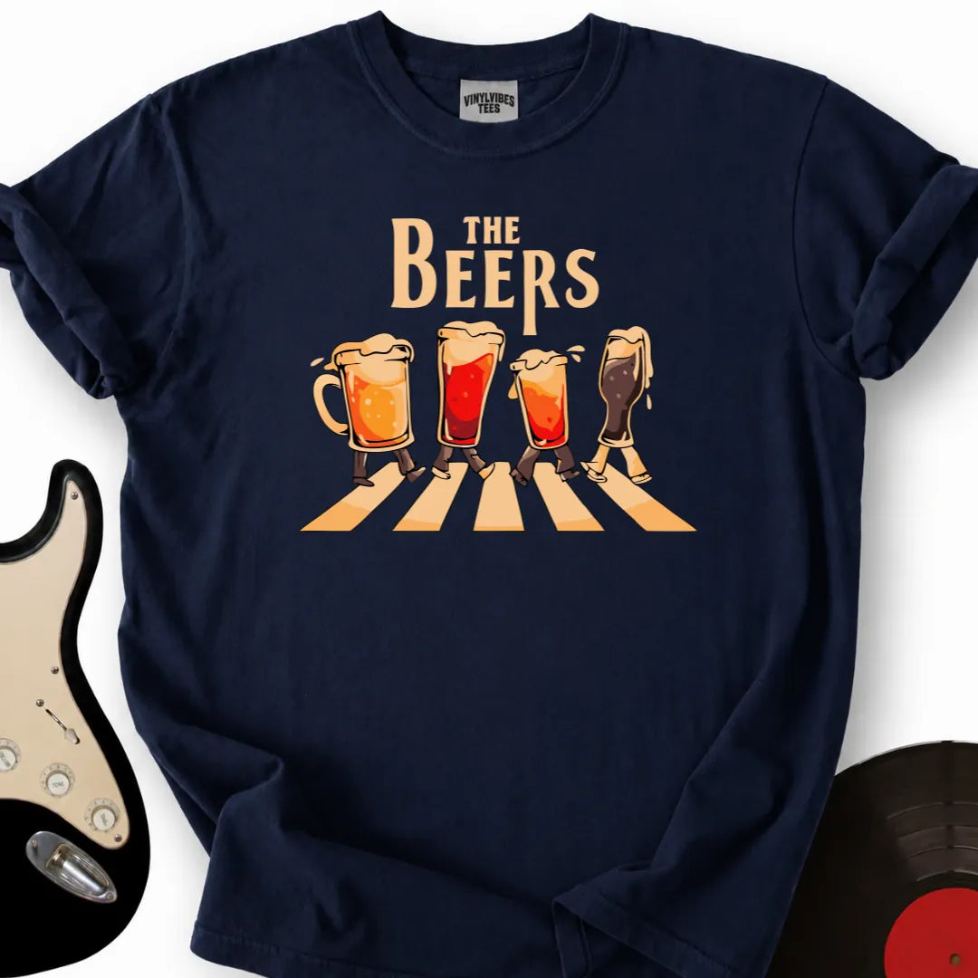 Printify T-Shirt Navy / S The Beers T-Shirt