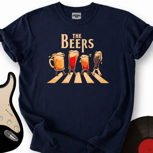 Printify T-Shirt Navy / S The Beers T-Shirt