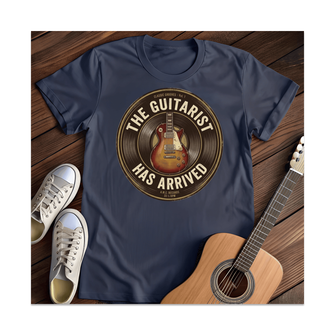 Printify T-Shirt Navy / S The Guitarist Has Arrived T-Shirt