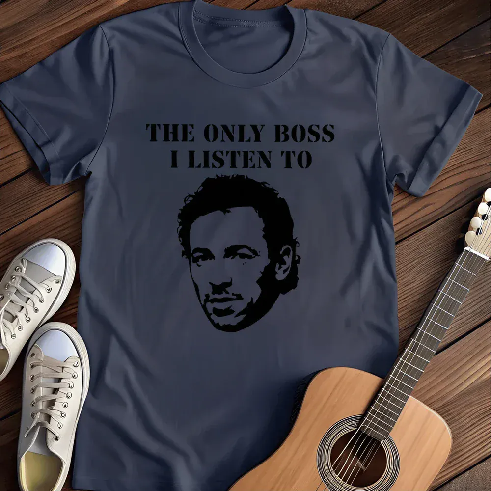 Printify T-Shirt Navy / S The Only Boss I Listen To Silhouette T Shirt