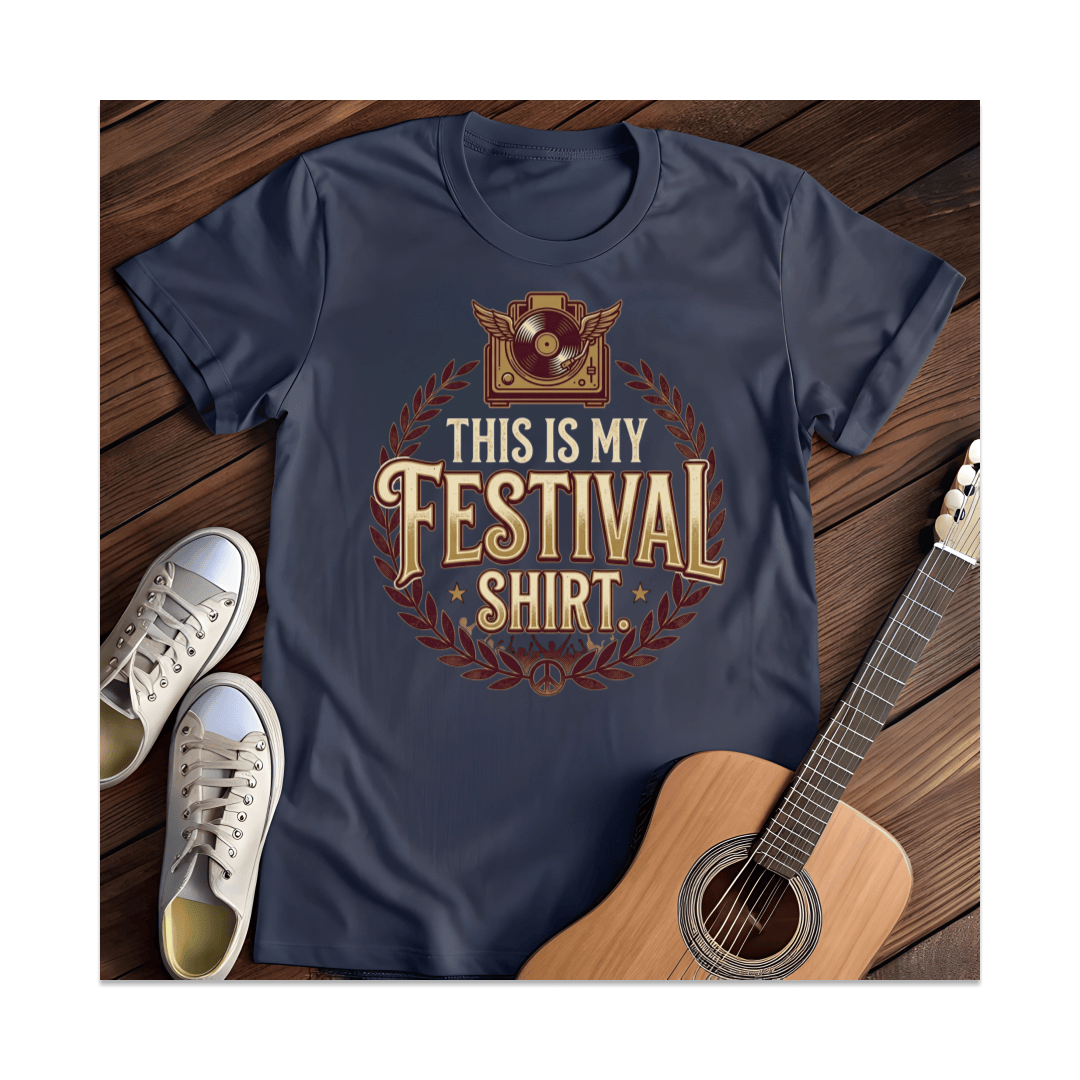Printify T-Shirt Navy / S This Is My Festival Shirt T-Shirt