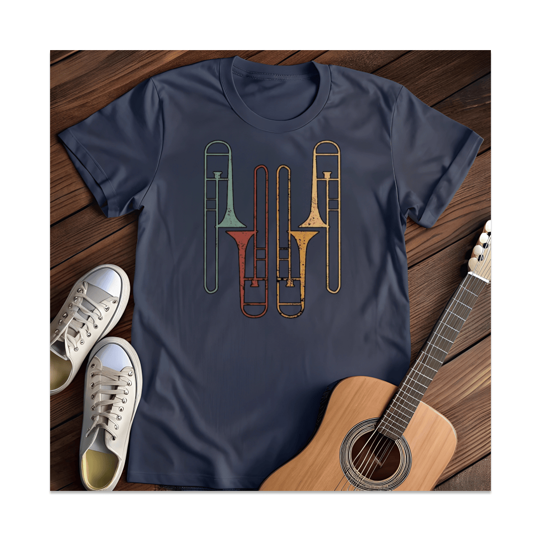 Printify T-Shirt Navy / S Trombone Quartet T-Shirt