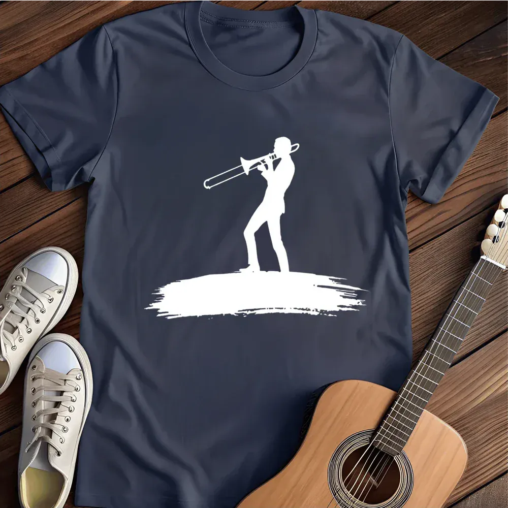 Printify T-Shirt Navy / S Trombone Troubles T Shirt