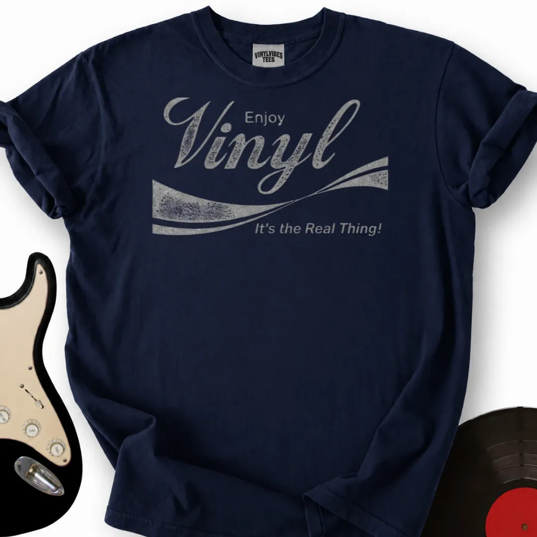 Printify T-Shirt Navy / S Vinyl Coke T-Shirt
