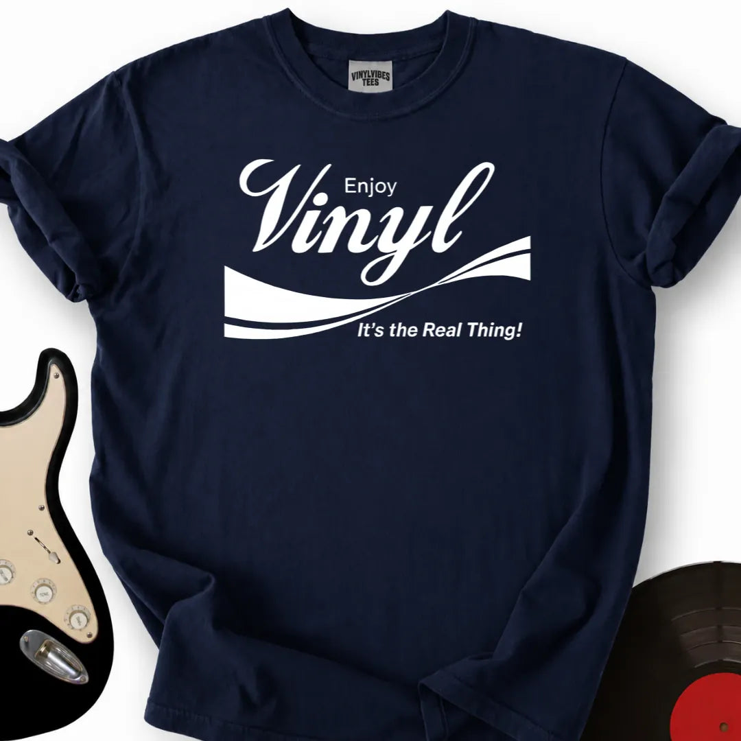 Printify T-Shirt Navy / S Vinyl Coke T-Shirt