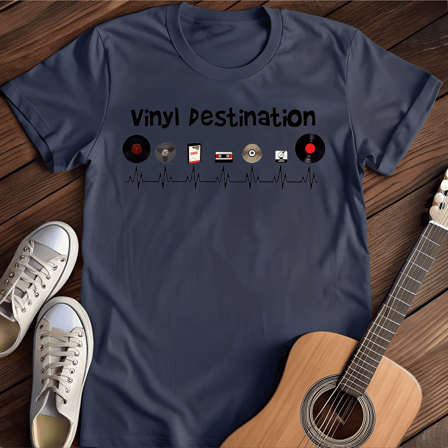 ⭐️⭐️⭐️⭐️⭐️ T-Shirt Navy / S Vinyl Destination T-Shirt