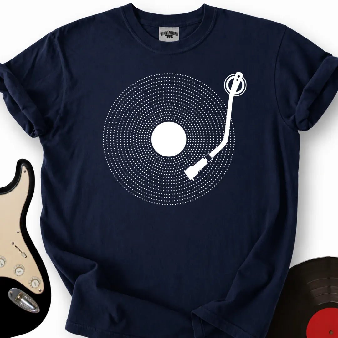 Printify T-Shirt Navy / S Vinyl Dots T-Shirt