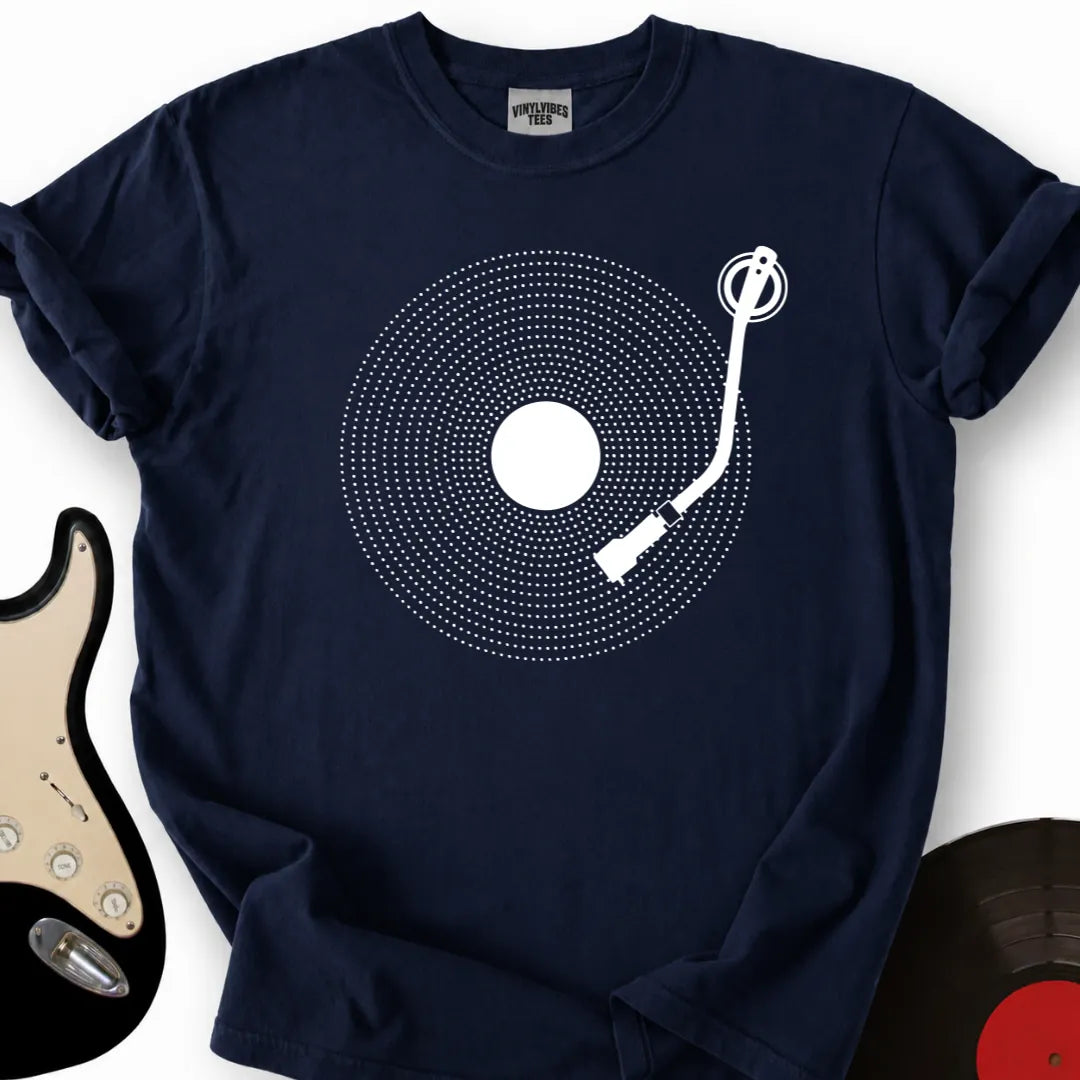 Printify T-Shirt Navy / S Vinyl Dots T-Shirt