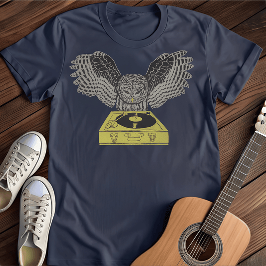 ⭐️⭐️⭐️⭐️⭐️ T-Shirt Navy / S Vinyl Owl T-Shirt