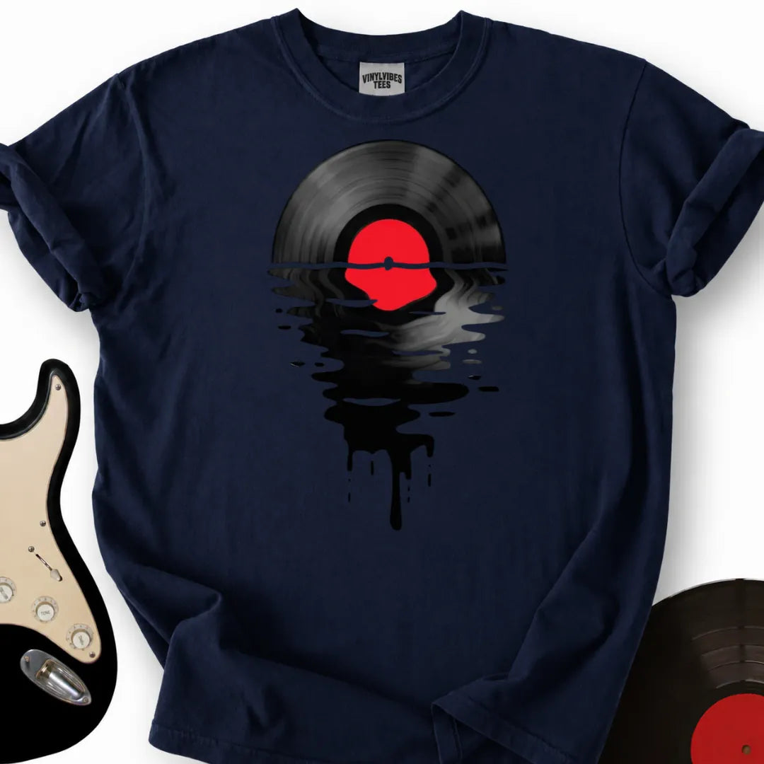 Printify T-Shirt Navy / S Vinyl Sunsetter T-Shirt