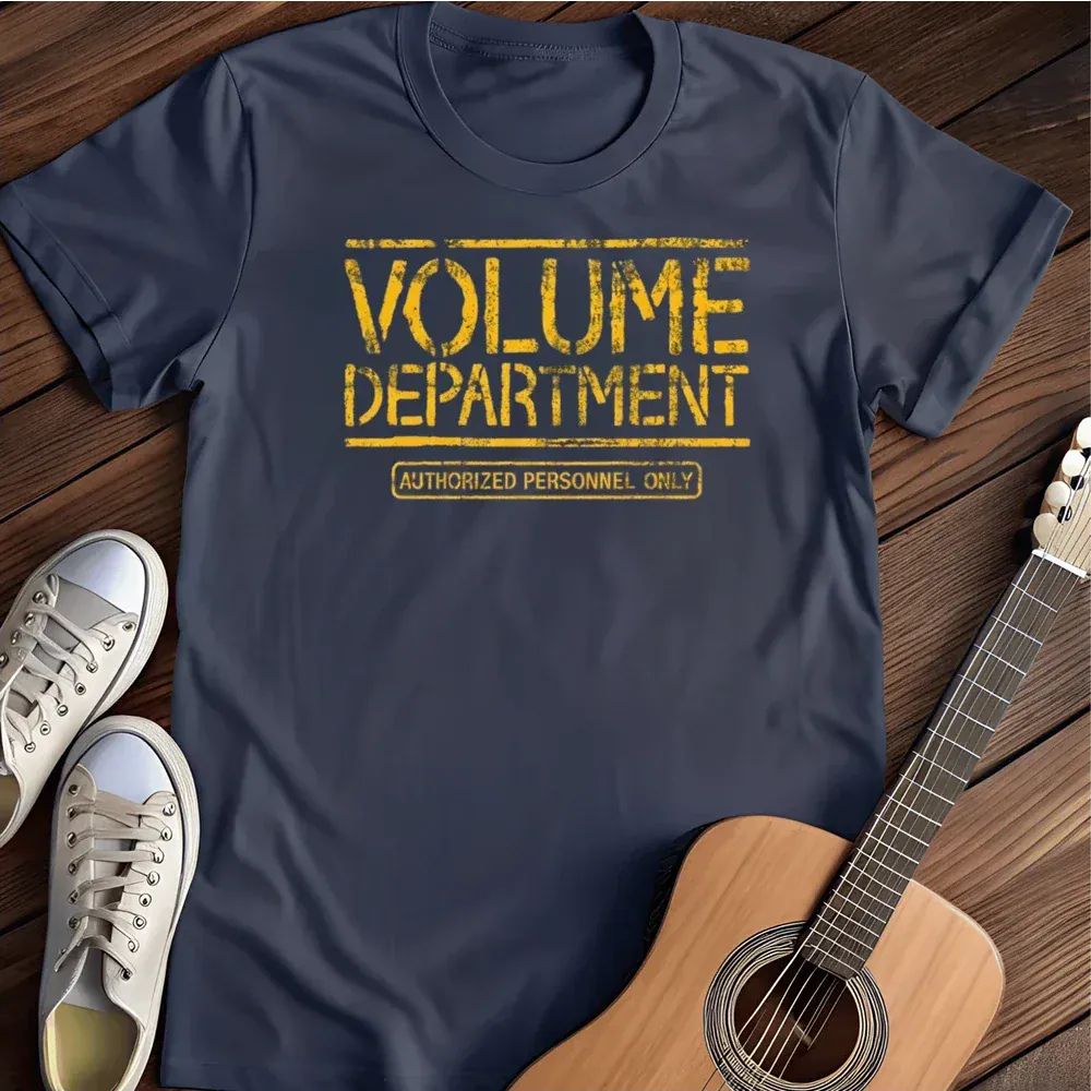 Printify T-Shirt Navy / S Volume Department T Shirt