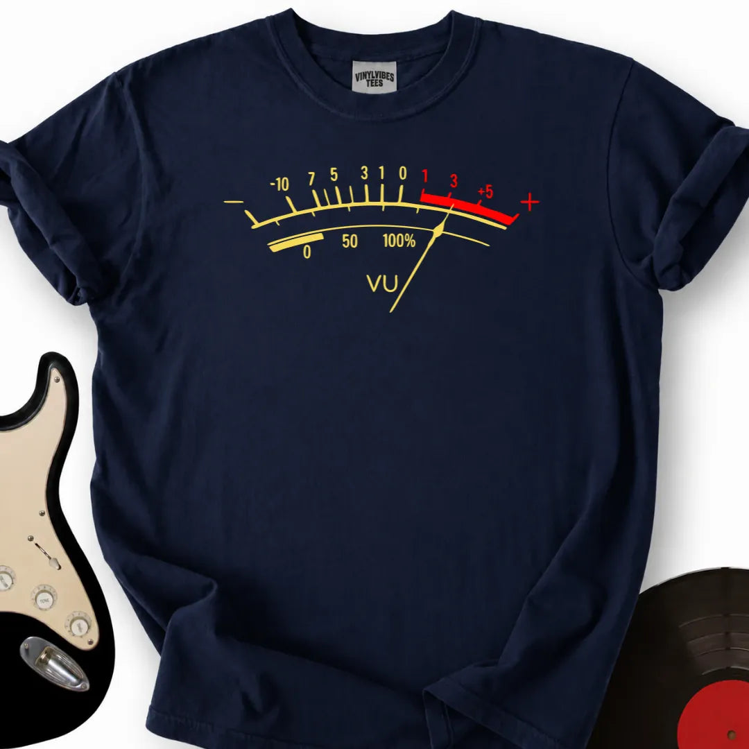 Printify T-Shirt Navy / S Vu Meter T-Shirt