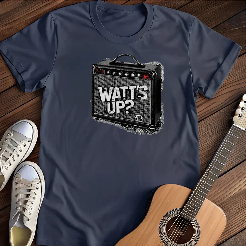 Printify T-Shirt Navy / S Watt S Up T Shirt