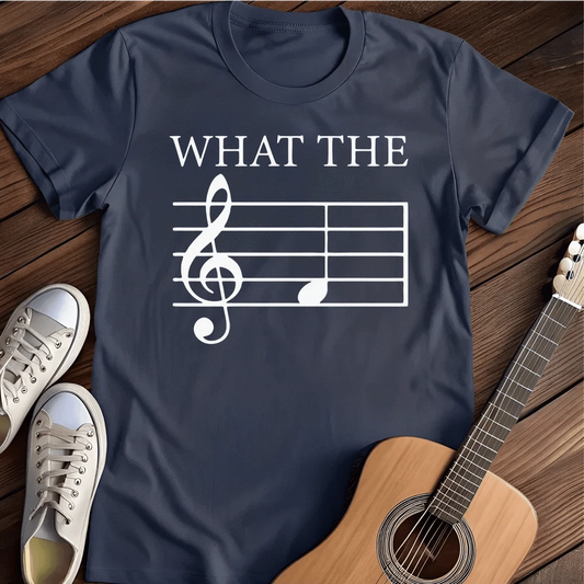 Printify T-Shirt Navy / S What The T Shirt