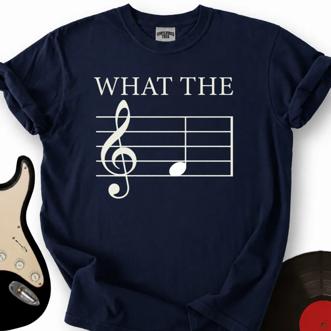Printify T-Shirt Navy / S What The T-Shirt