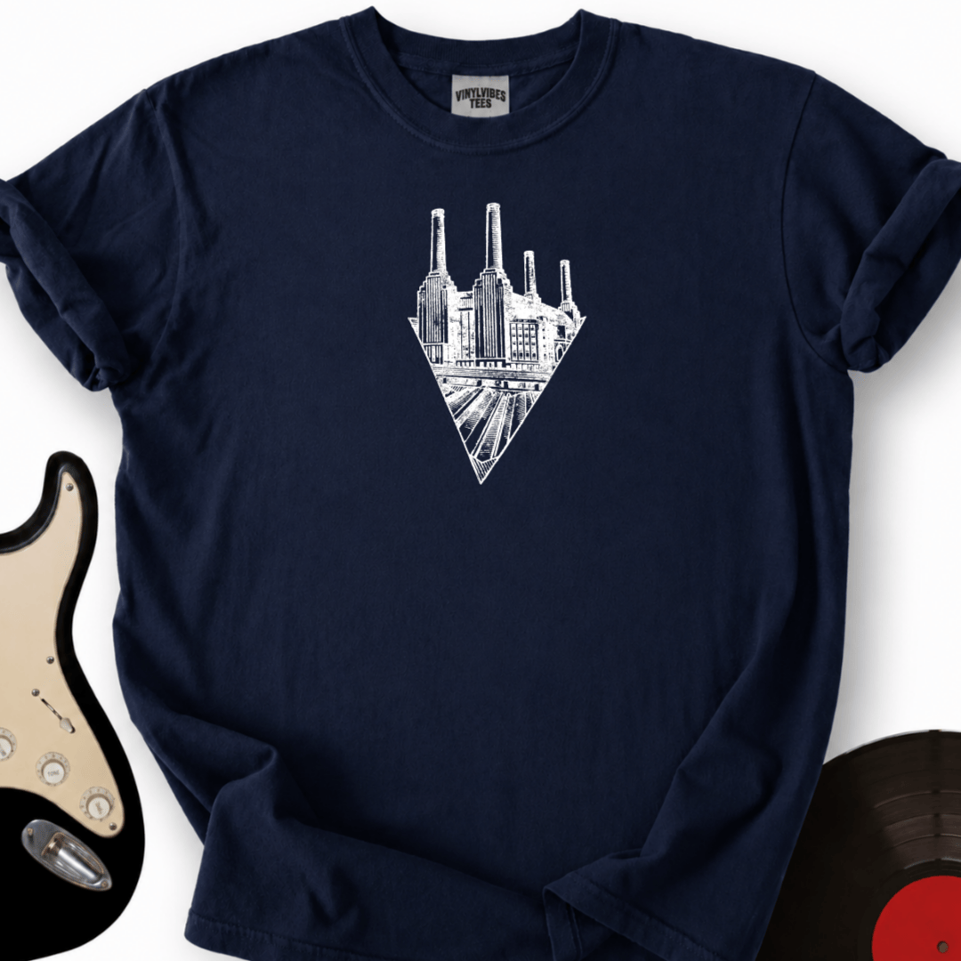 Printify T-Shirt Navy / S White Battersea T-Shirt