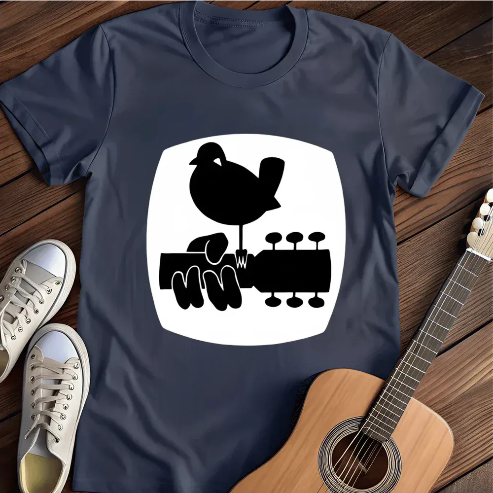 Printify T-Shirt Navy / S Woodstock Music And Art T Shirt