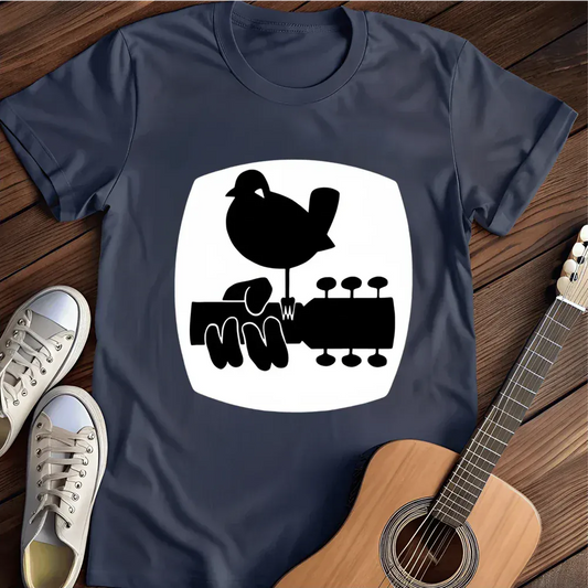 Printify T-Shirt Navy / S Woodstock Music And Art T Shirt