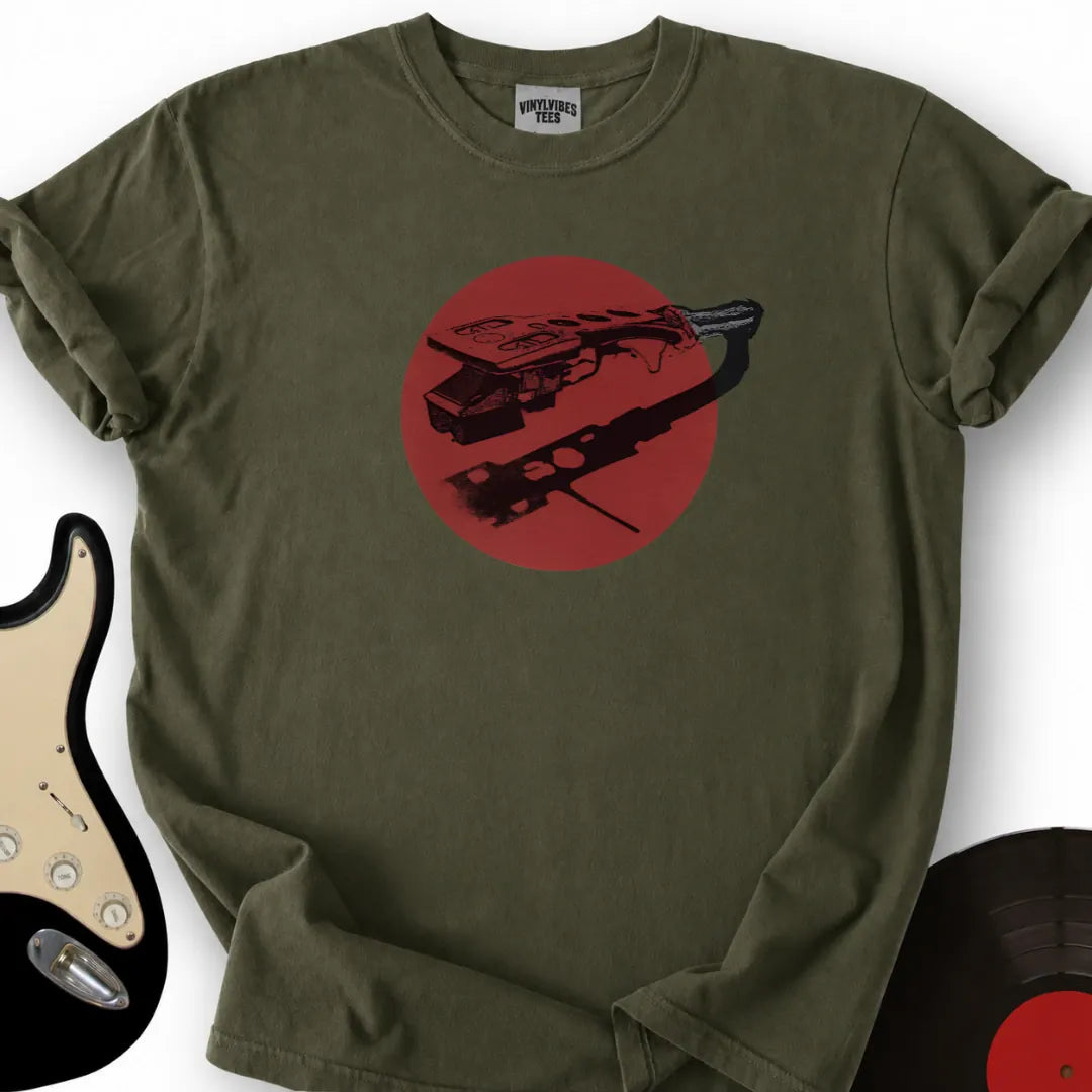 Printify T-Shirt Military Green / S Needle Reflection T-Shirt