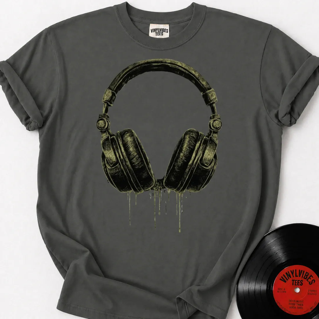 Printify T-Shirt Pepper / S Dripping Headphones Premium T-Shirt