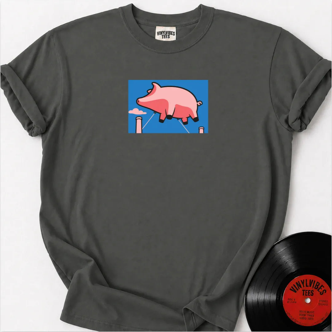 Printify T-Shirt Pepper / S Flying pig Premium T-Shirt