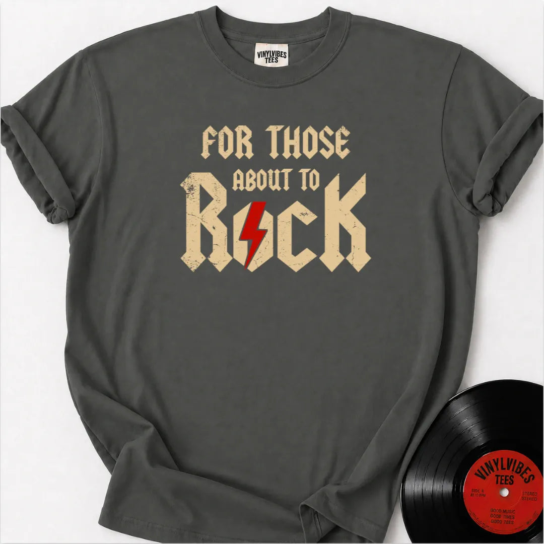 Printify T-Shirt Pepper / S For those about to rock Premium T-Shirt