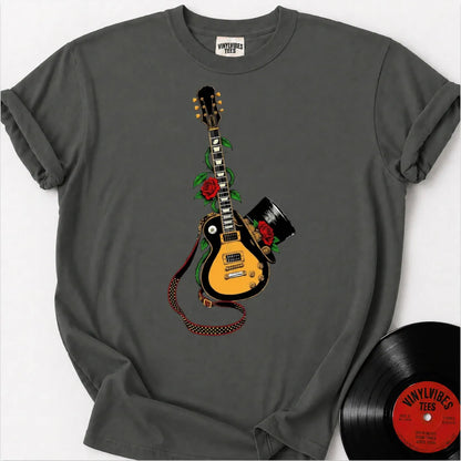 Printify T-Shirt Pepper / S Guitar Top Hat Premium T-Shirt