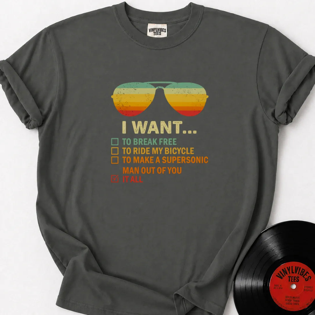 Printify T-Shirt Pepper / S I Want It All To Break Free Premium T-Shirt