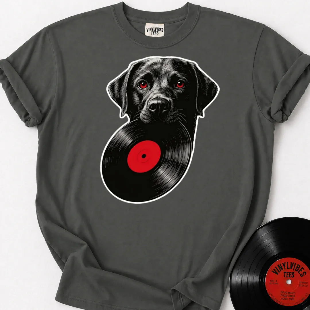 Printify T-Shirt Pepper / S Labrador Vinyl Premium T-Shirt