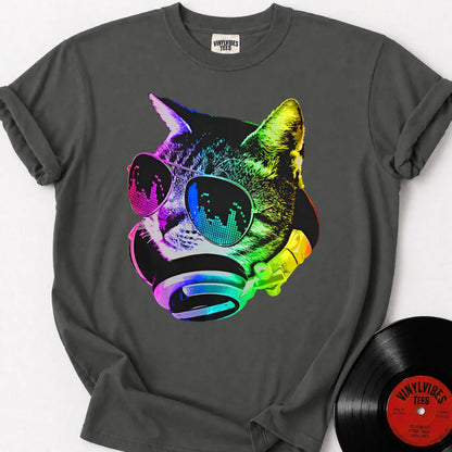 Printify T-Shirt Pepper / S Music Cat Premium T-Shirt