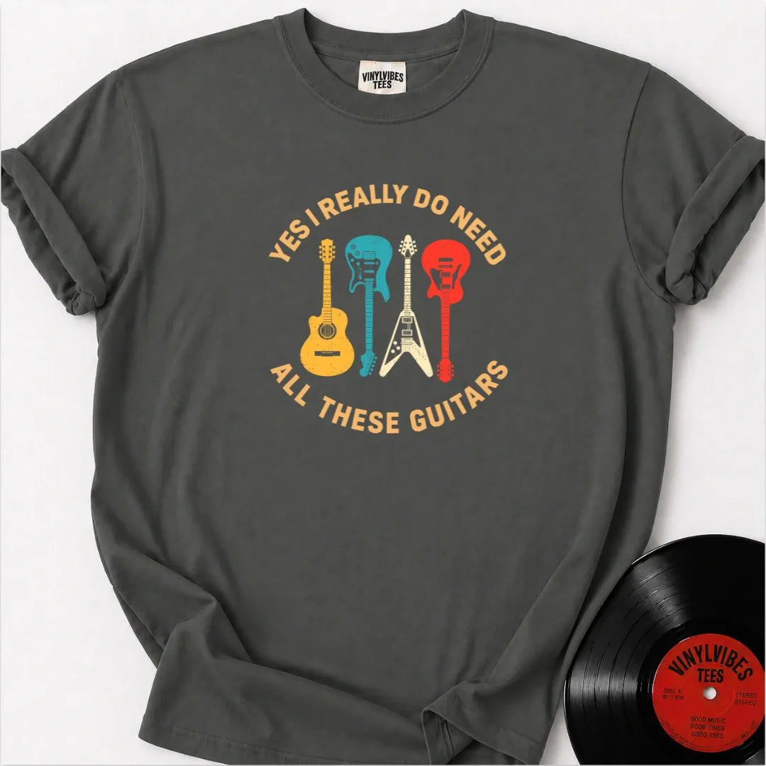 Printify T-Shirt Pepper / S Need These Guitars Premium T-Shirt